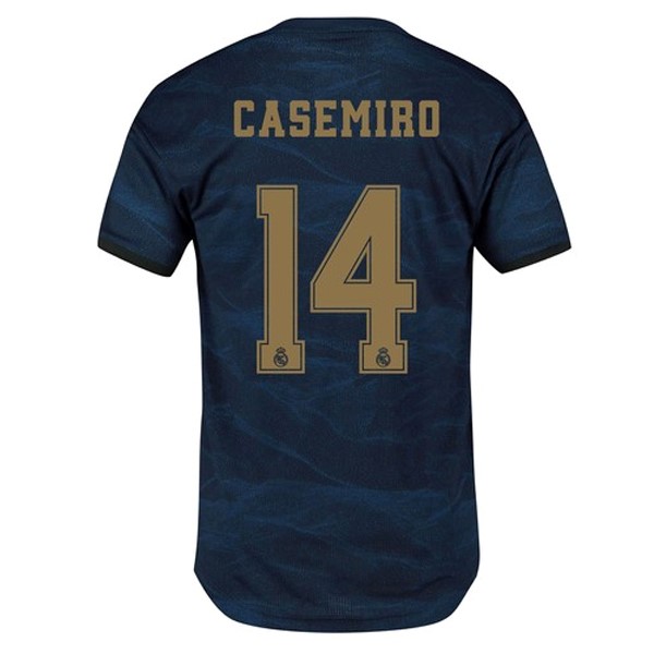 Camiseta Real Madrid NO.14 Casemiro 2ª 2019/20 Azul
